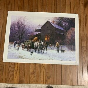 WAGONLOAD OF WARMTH by Martin Grelle CANVAS Signed And Numbed 19/50